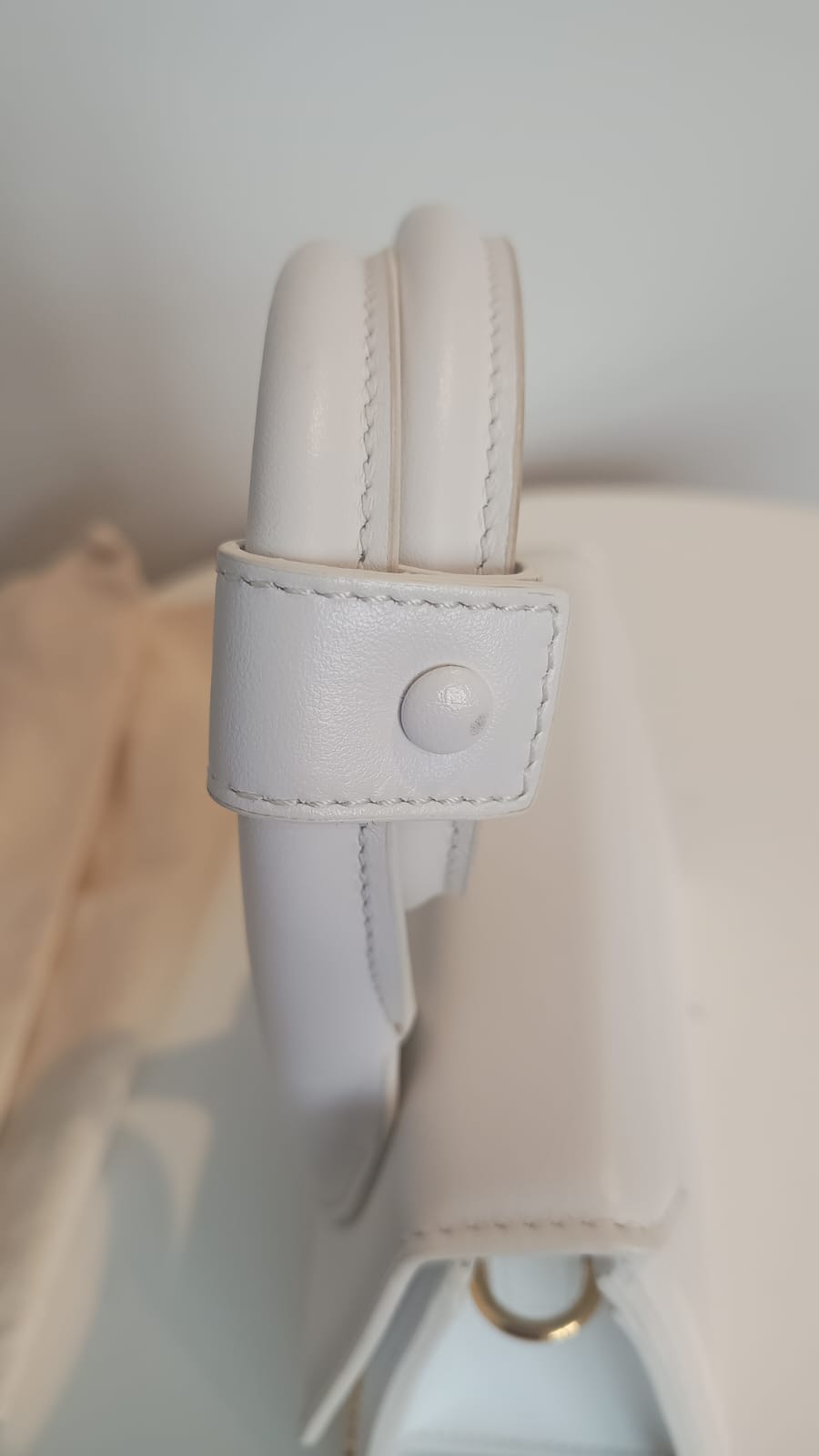 Bolsa Jacquemus Le Chiquito Noeud Tote, branca