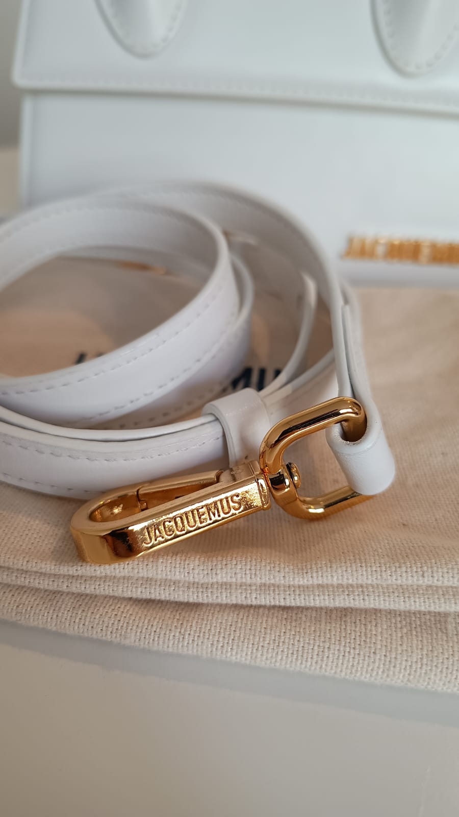 Bolsa Jacquemus Le Chiquito Noeud Tote, branca