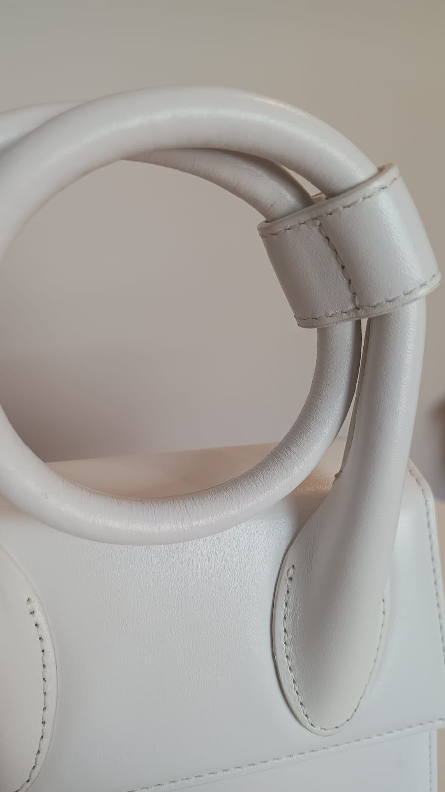 Bolsa Jacquemus Le Chiquito Noeud Tote, branca