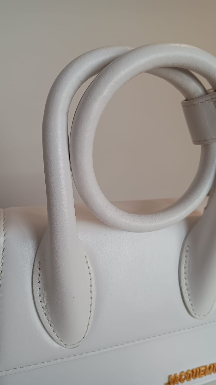 Bolsa Jacquemus Le Chiquito Noeud Tote, branca