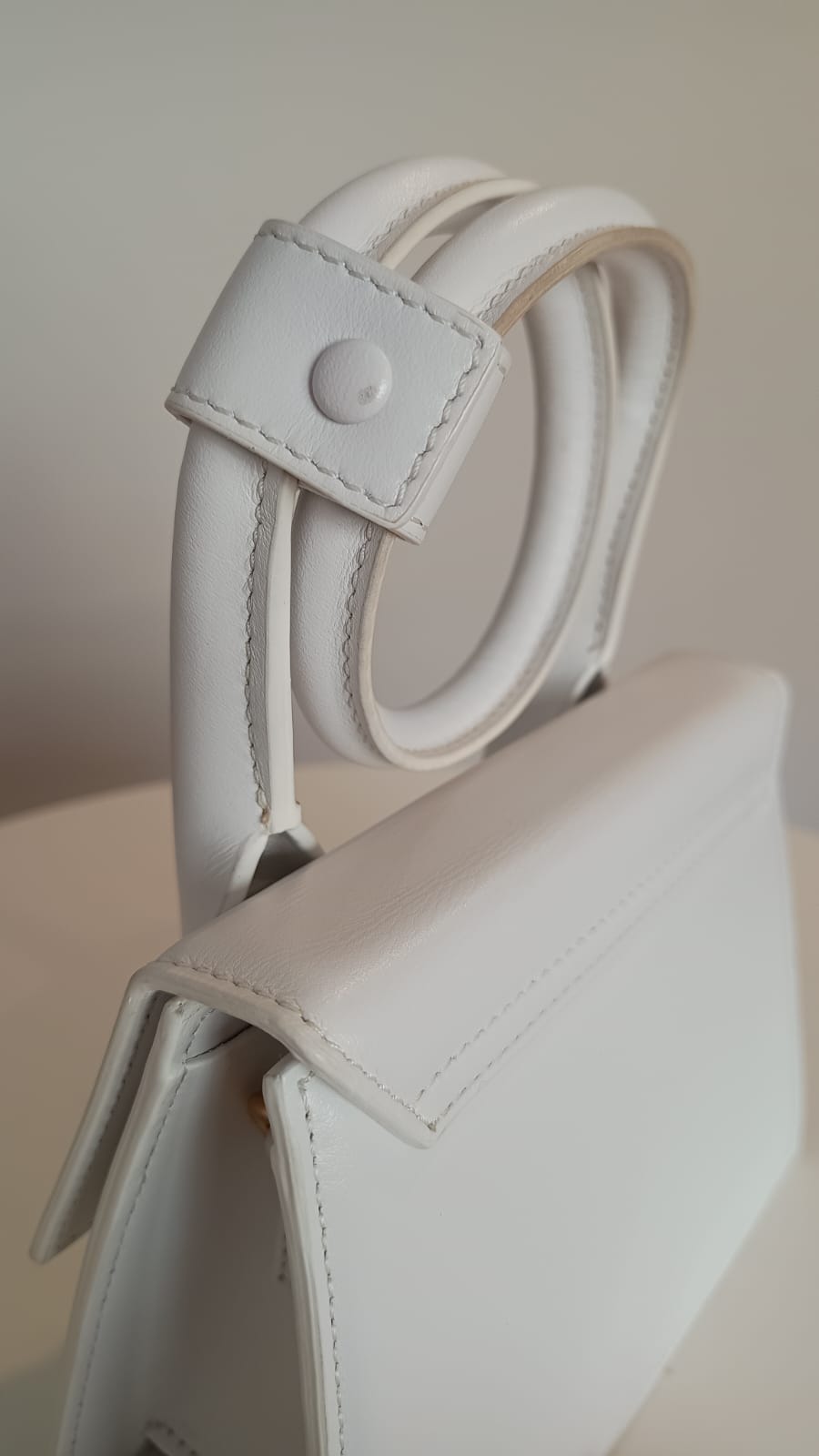 Bolsa Jacquemus Le Chiquito Noeud Tote, branca