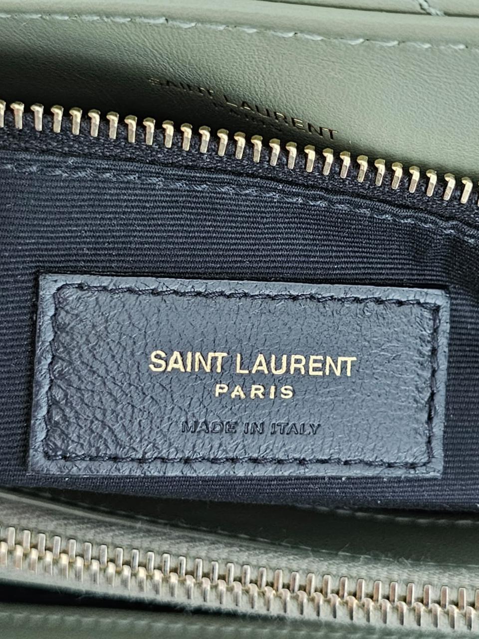 Bolsa YSL LouLou Média verde oliva