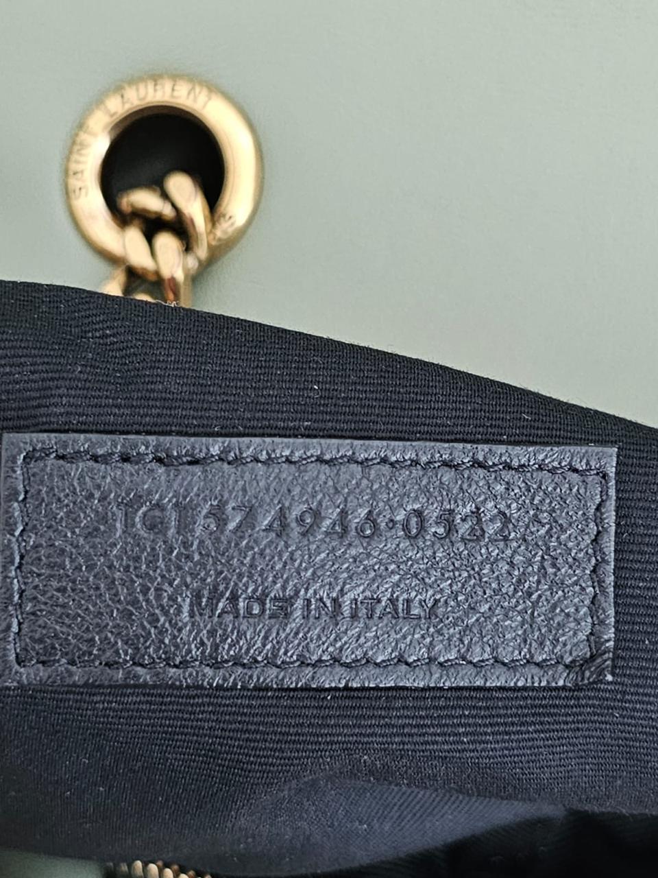Bolsa YSL LouLou Média verde oliva
