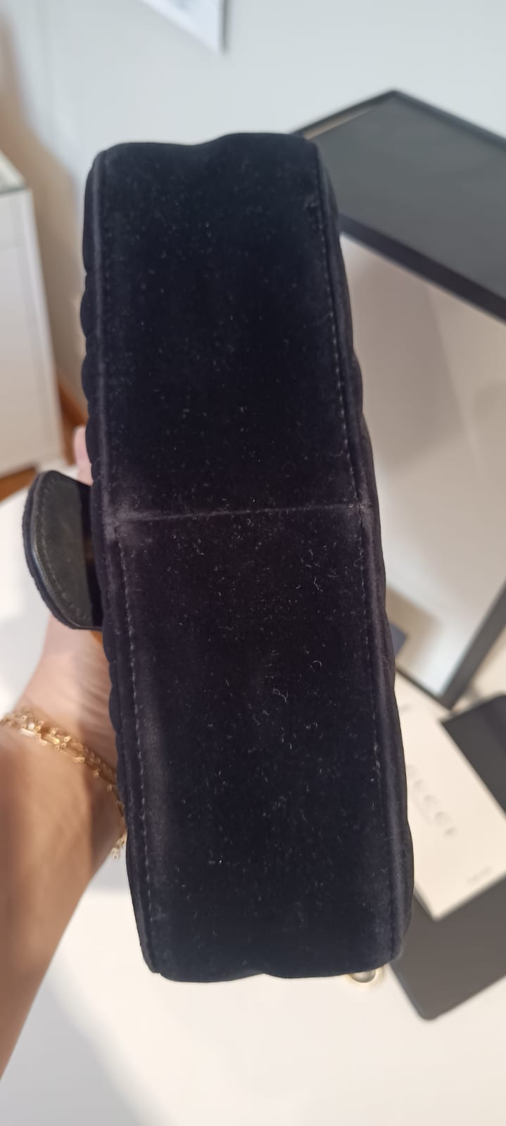 Bolsa Gucci GG Marmont Velvet Small