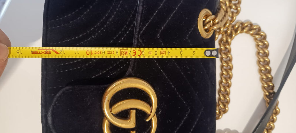 Bolsa Gucci GG Marmont Velvet Small