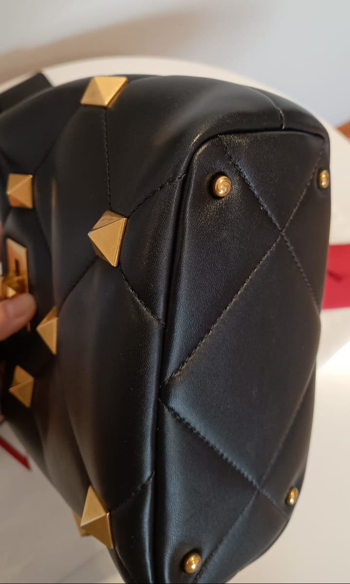 Bolsa Valetino Roman Stud Top Handle Small