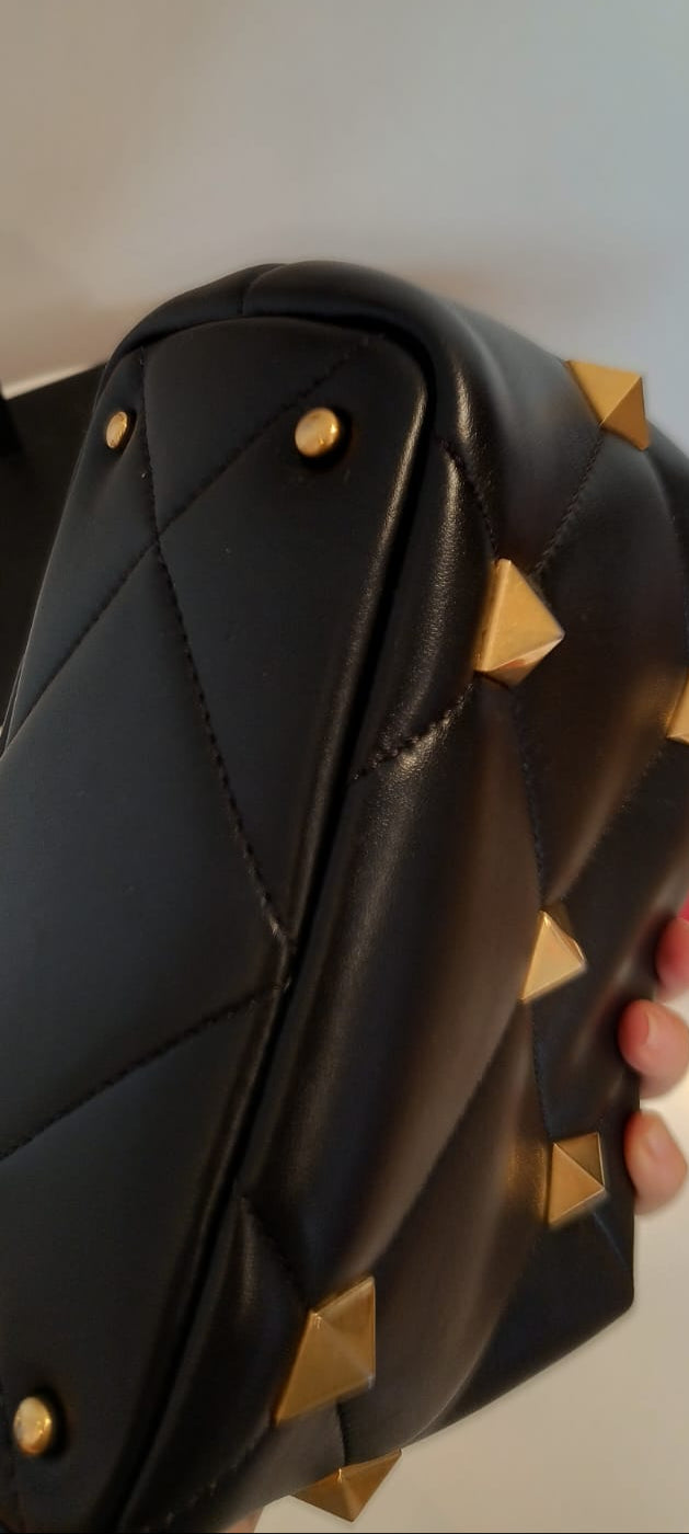 Bolsa Valetino Roman Stud Top Handle Small