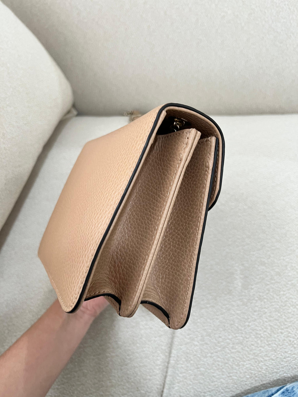Bolsa Gucci Interlocking G Dollar Bege