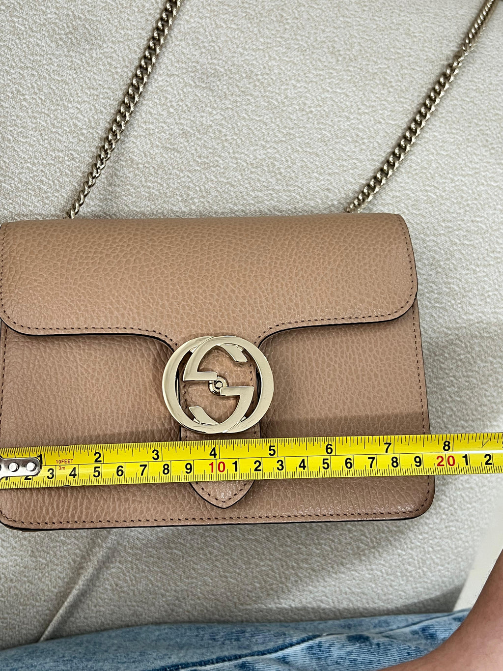 Bolsa Gucci Interlocking G Dollar Bege