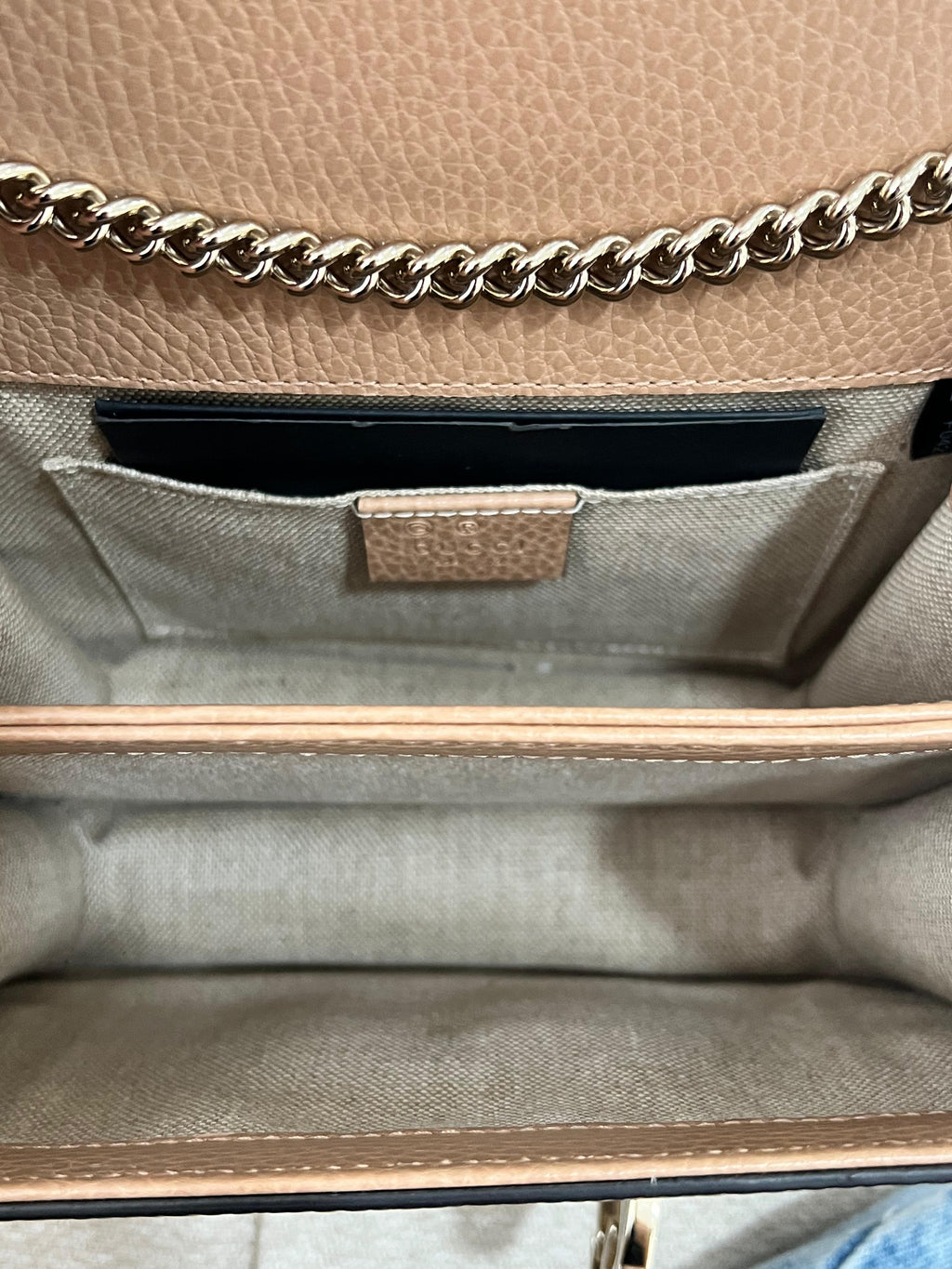 Bolsa Gucci Interlocking G Dollar Bege