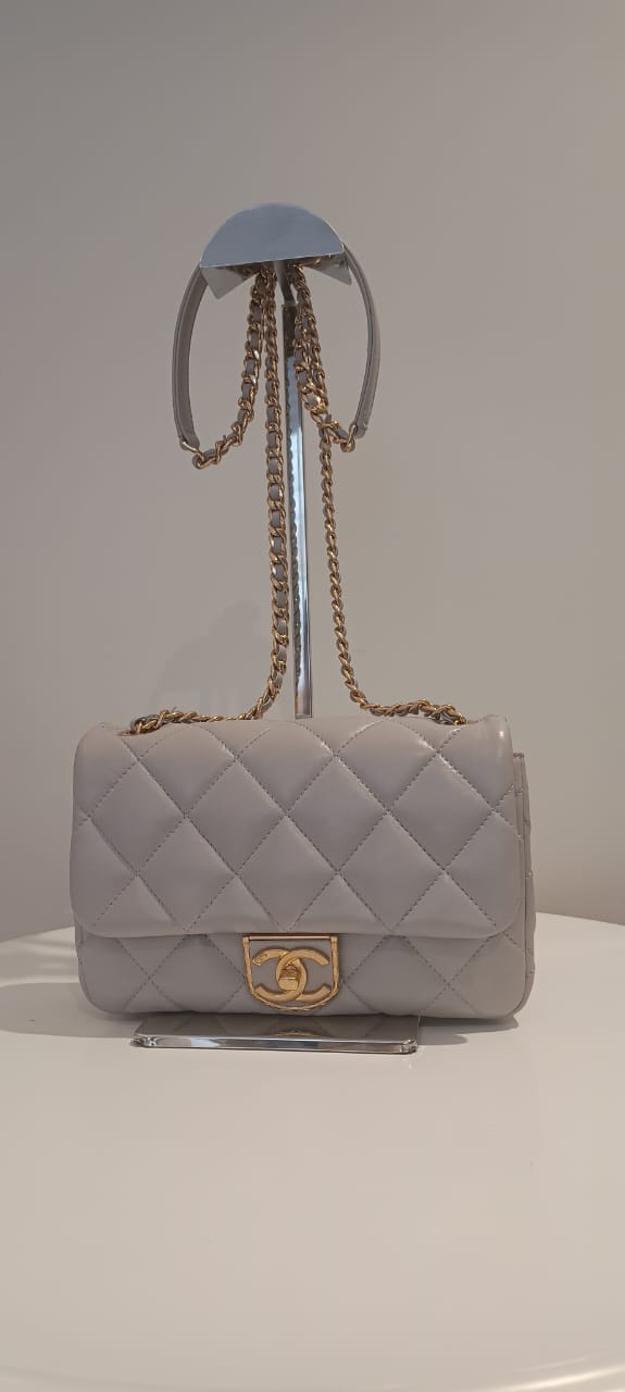 Bolsa Chanel Clássica mini cinza