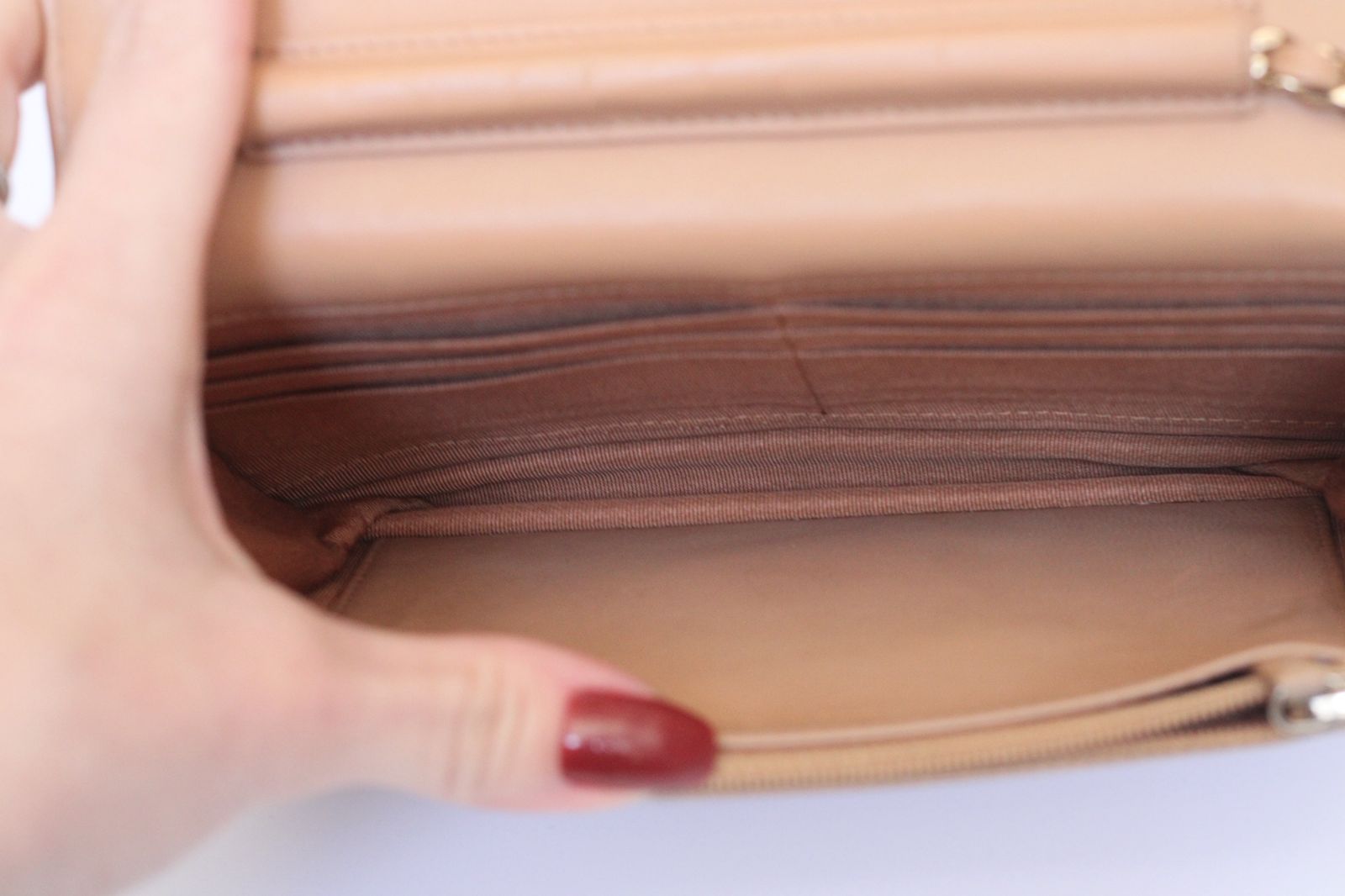 Bolsa Chanel WOC Dark Beige