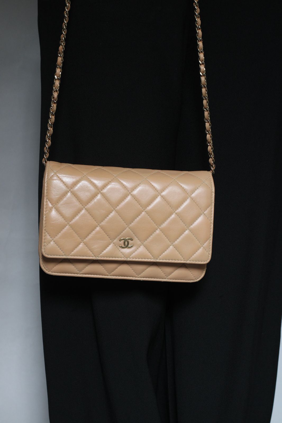 Bolsa Chanel WOC Dark Beige