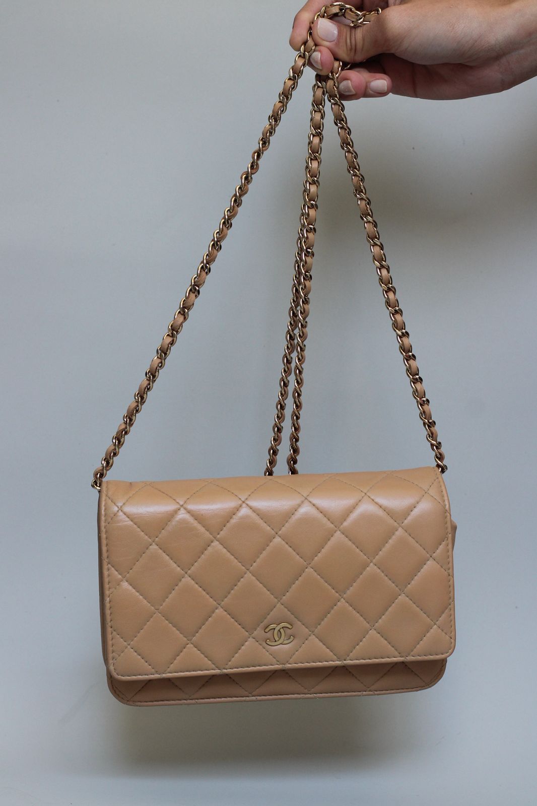 Bolsa Chanel WOC Dark Beige