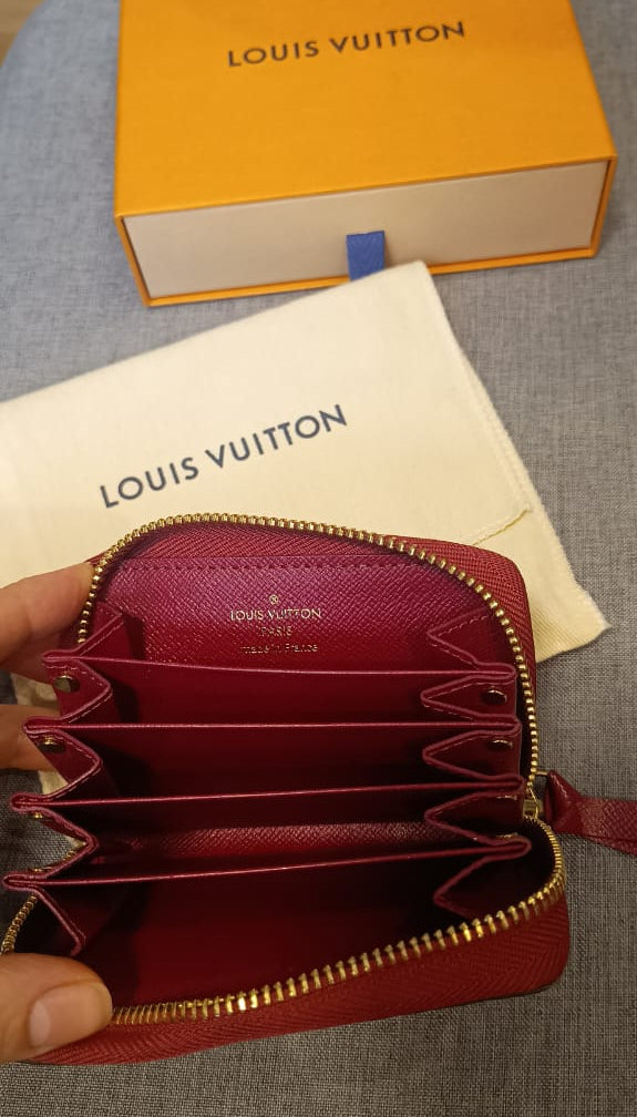 Porta Cartões Louis Vuitton com zíper