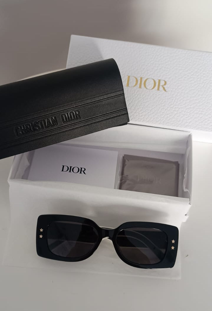 Óculos de sol Dior Pacific S1U preto e branco