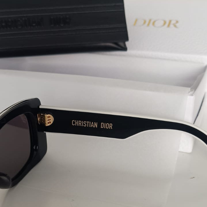 Óculos de sol Dior Pacific S1U preto e branco