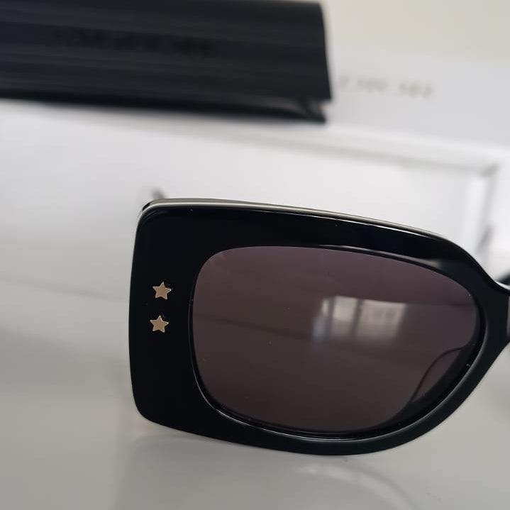 Óculos de sol Dior Pacific S1U preto e branco