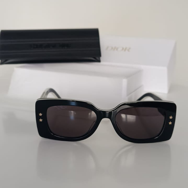 Óculos de sol Dior Pacific S1U preto e branco