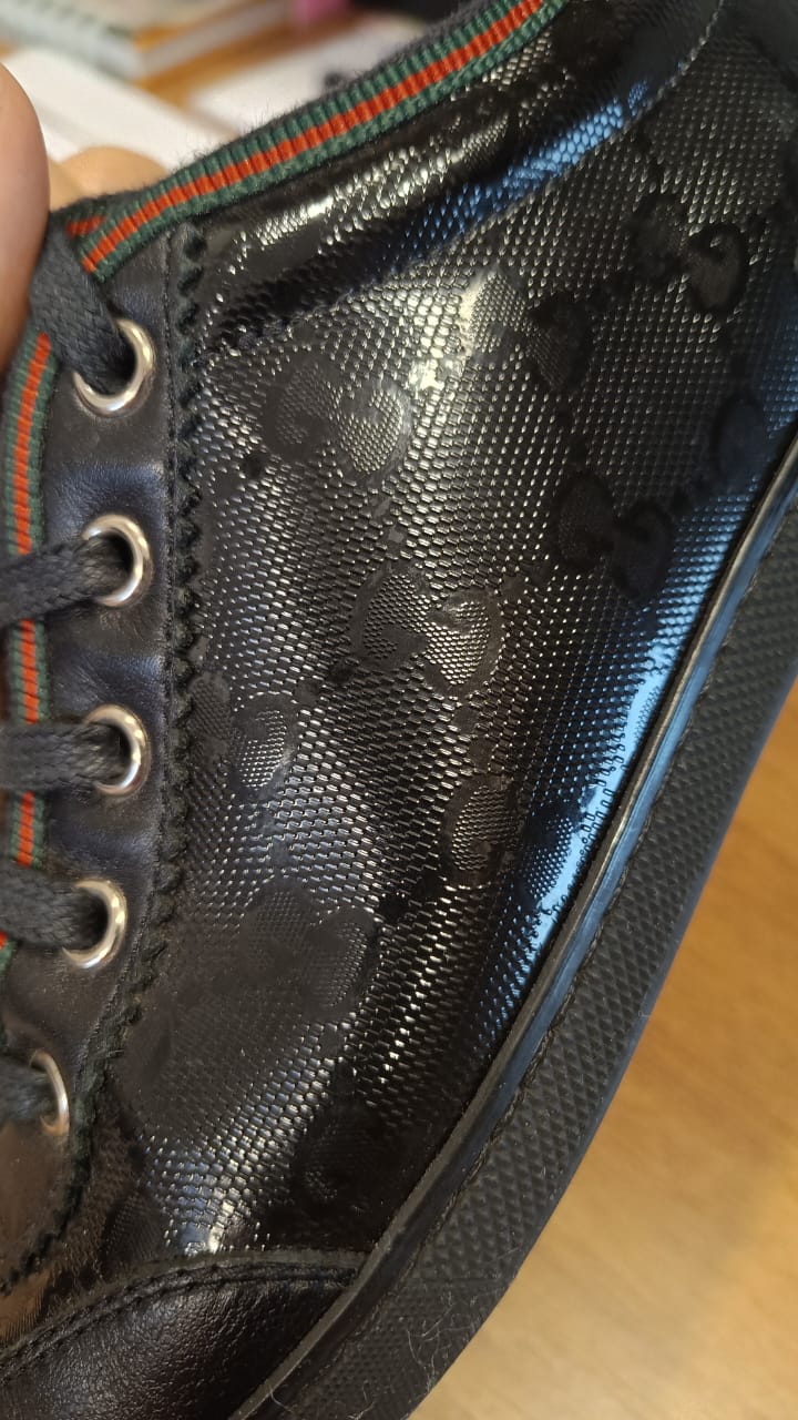 Tênis Gucci GG Web Imprint preto