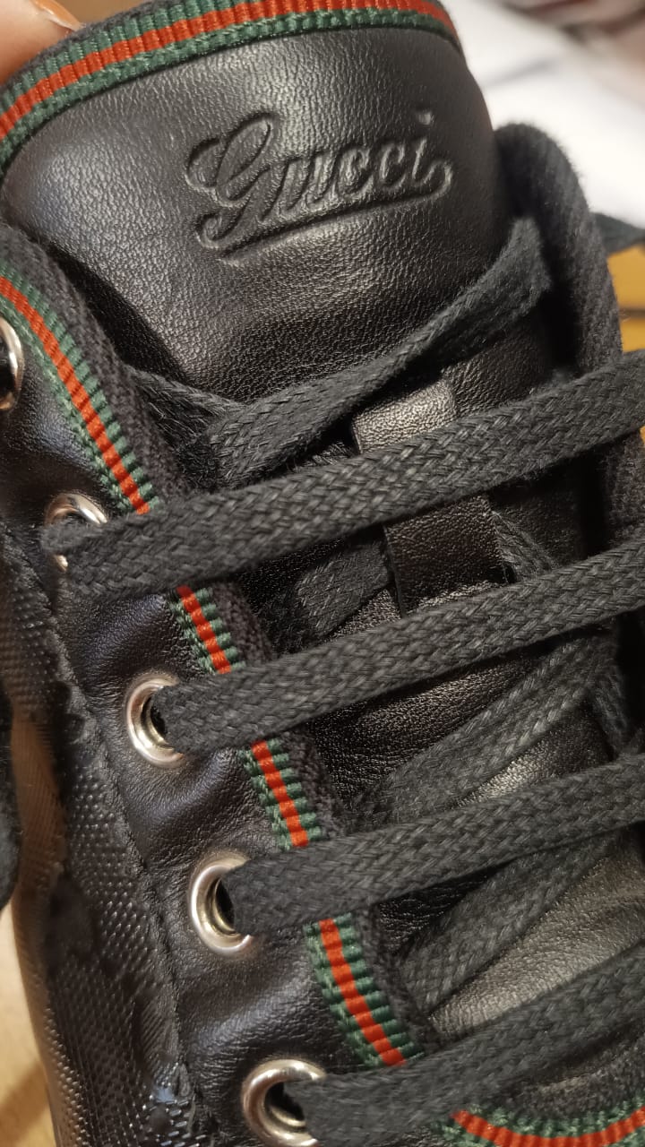 Tênis Gucci GG Web Imprint preto