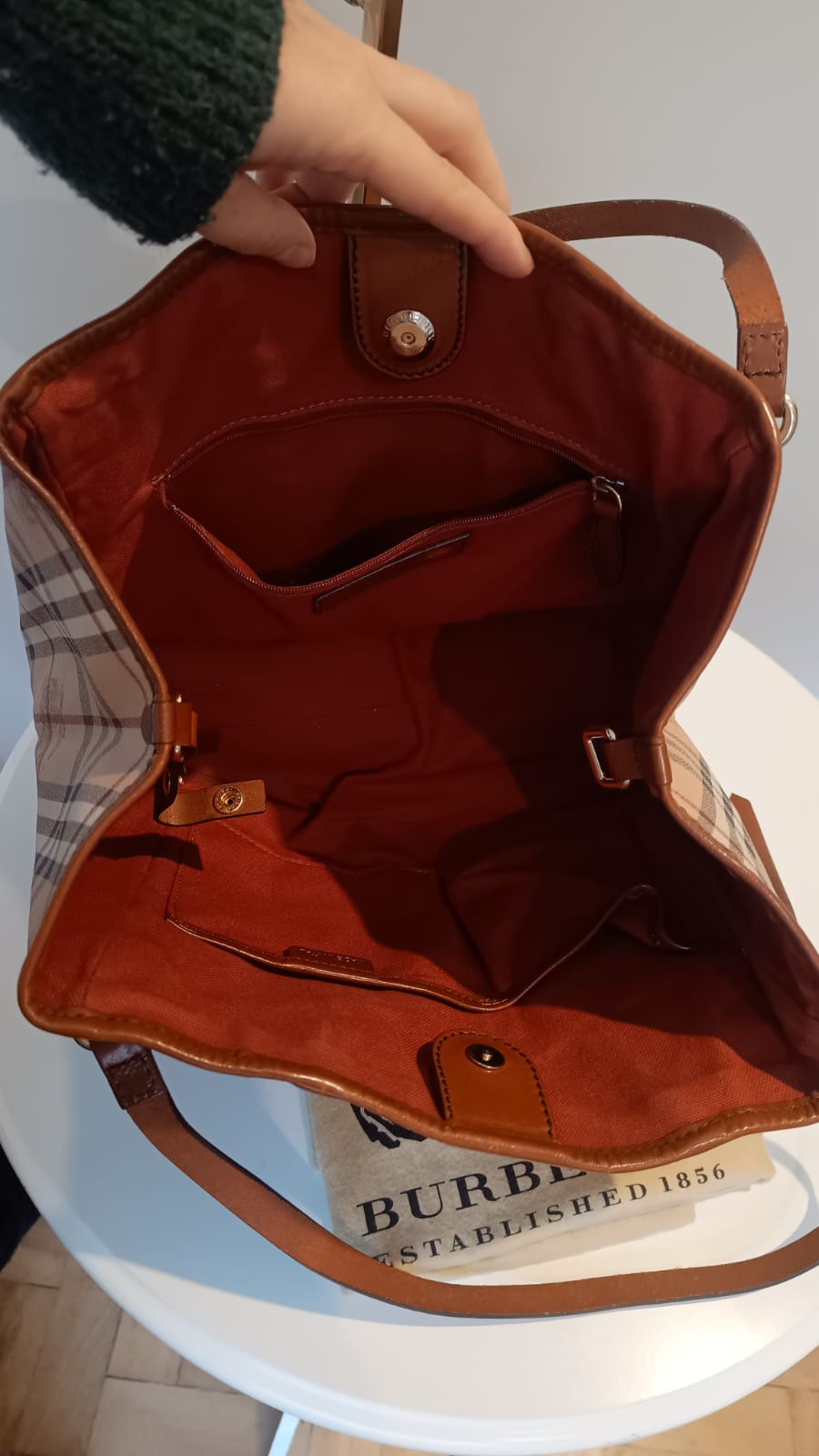 Bolsa Burberry Canterbury Haymarket Check