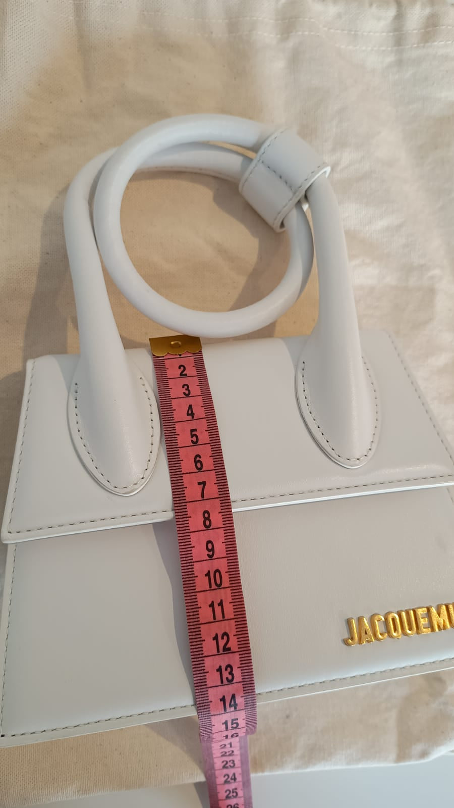 Bolsa Jacquemus Le Chiquito Noeud Tote, branca