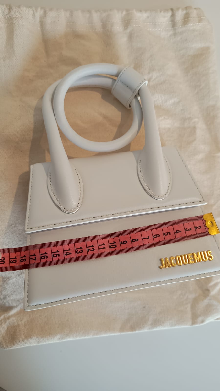 Bolsa Jacquemus Le Chiquito Noeud Tote, branca