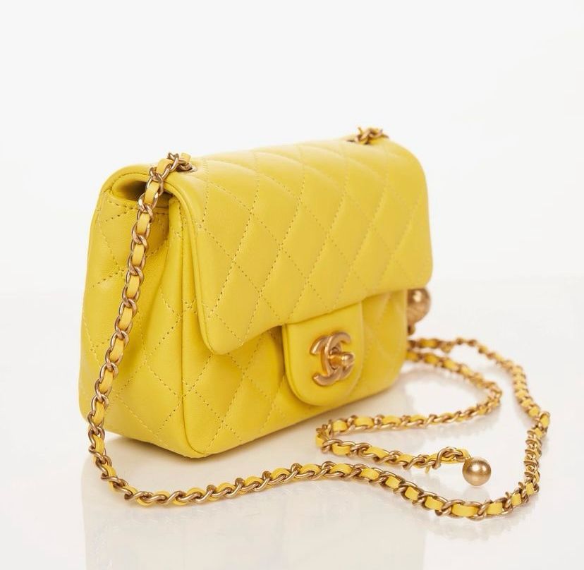 Bolsa Chanel Mini Square Pearl Crush - LUXO INTELIGENTE