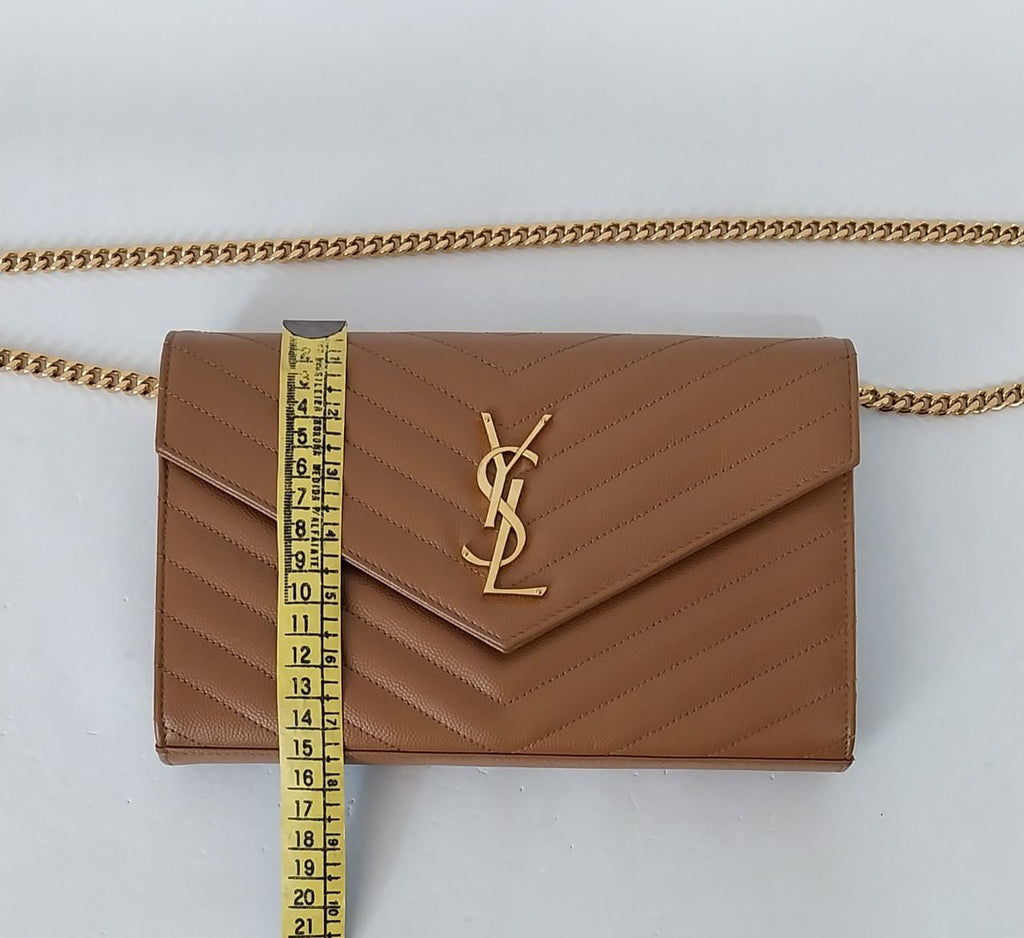 Bolsa YSL Envelope Marrom