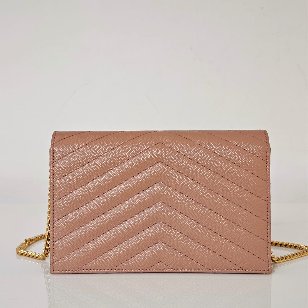 Bolsa YSL Envelope Bege 19cm