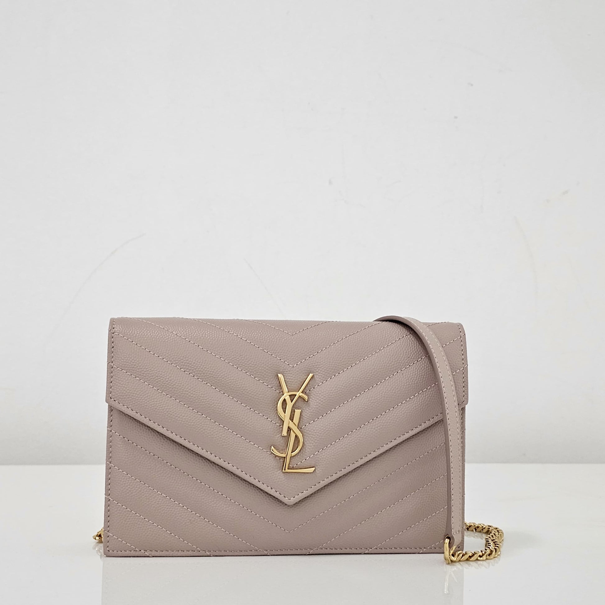 Bolsa YSL Envelope Nude 19cm