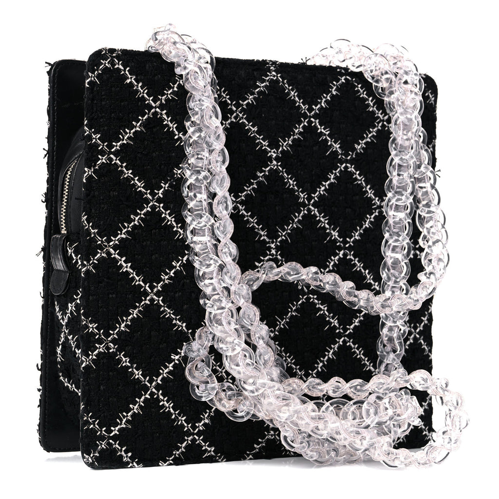 Bolsa Chanel Tweed B&W