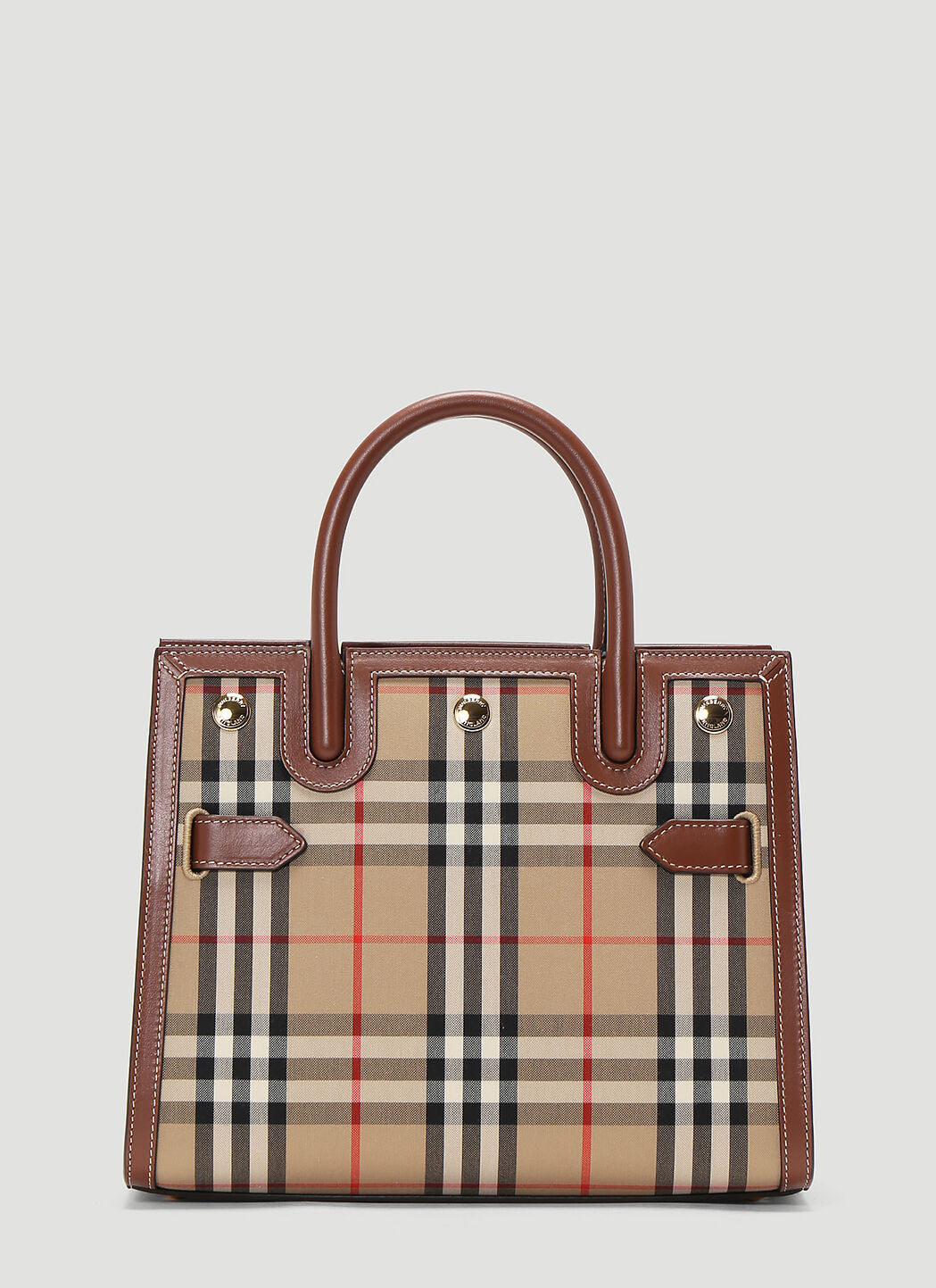 Burberry Check Title Tote - LUXO INTELIGENTE