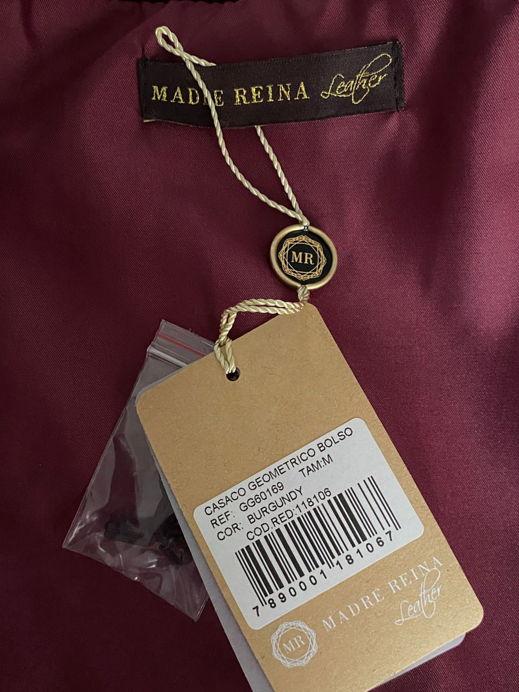 Colete Madre Reina Cashmere -  Burgundy
