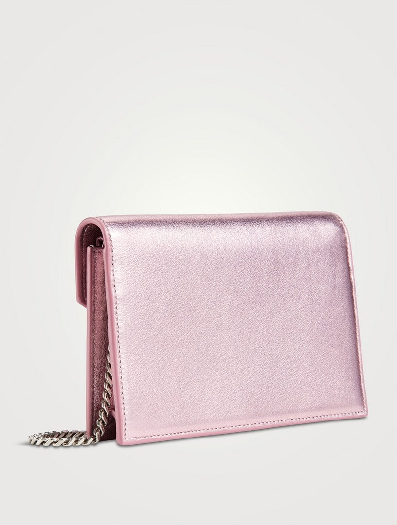 Bolsa YSL Envelope Metallic Rosa
