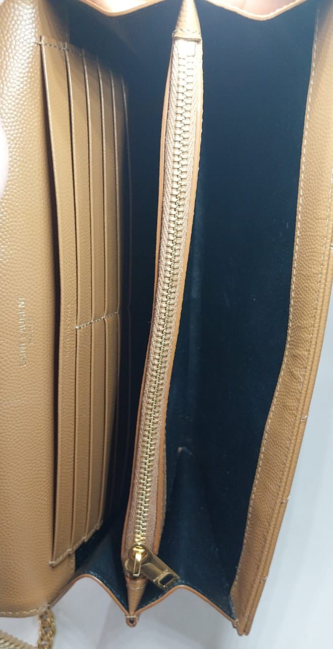 Bolsa YSL Envelope Marrom