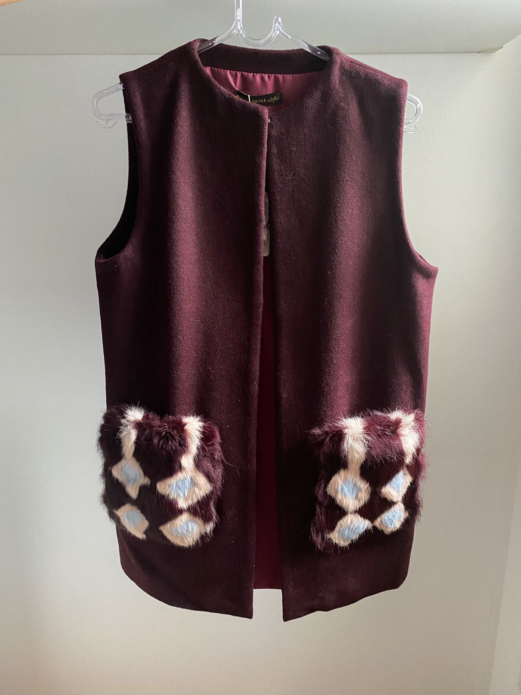 Colete Madre Reina Cashmere -  Burgundy