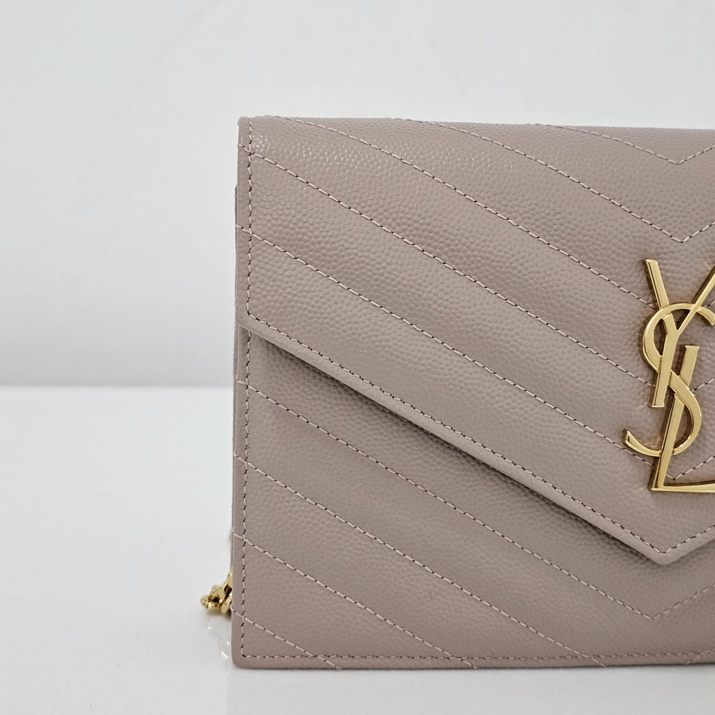 Bolsa YSL Envelope Nude 19cm