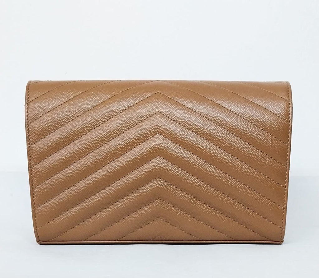 Bolsa YSL Envelope Marrom