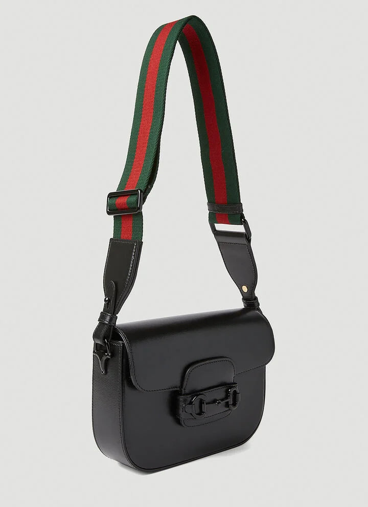 Bolsa Gucci Horsebit 1955 Mini All Black