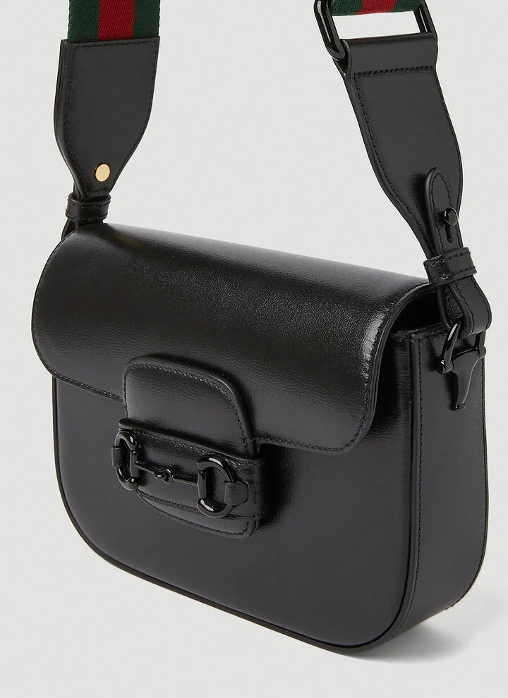 Bolsa Gucci Horsebit 1955 Mini All Black