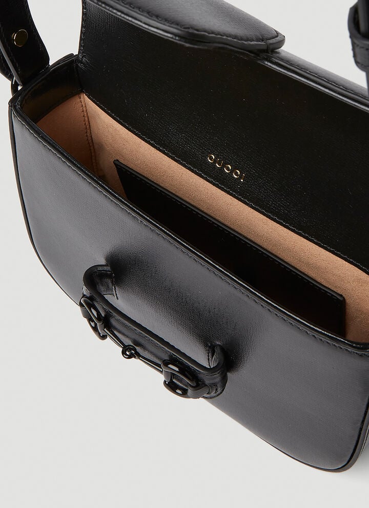 Bolsa Gucci Horsebit 1955 Mini All Black